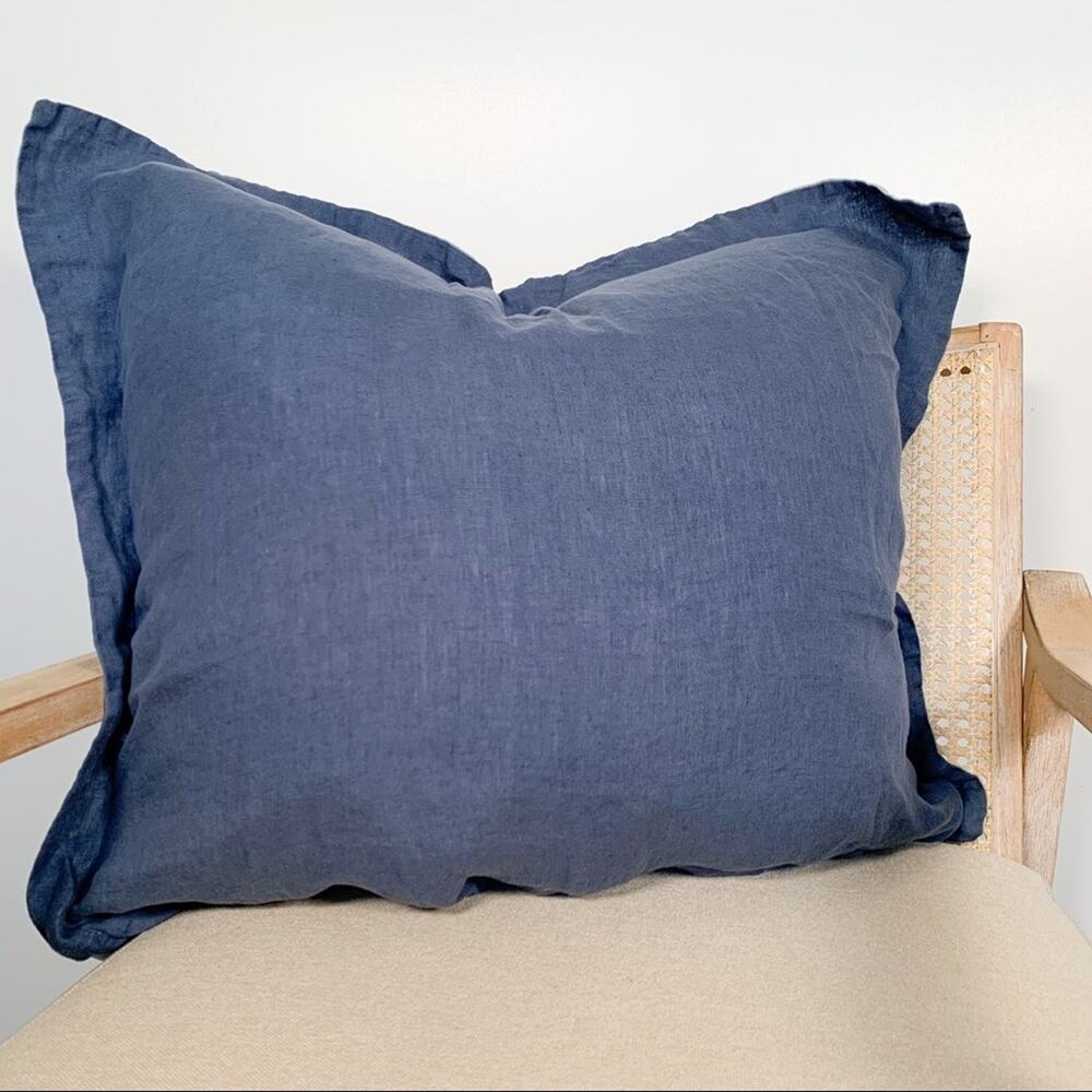 Crate & Barrel Lake Natural Hemp Fiber Euro Sham